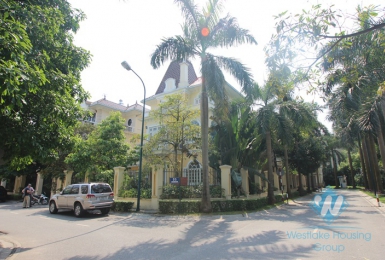Block D, House with nice garden for rent in Ciputra, Tay Ho, Ha Noi